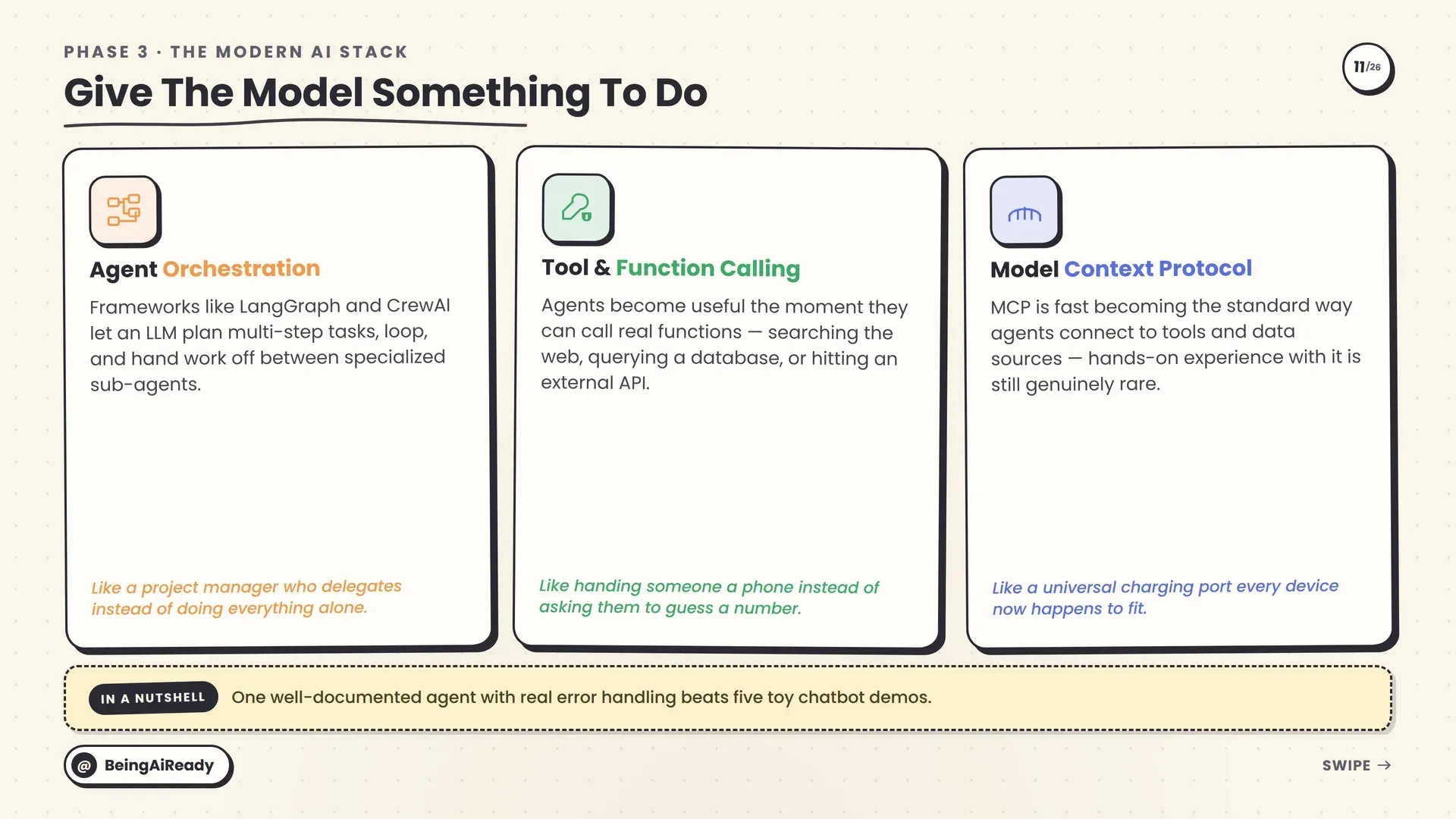 Building AI agents: agent orchestration, tool and function calling, and the Model Context Protocol